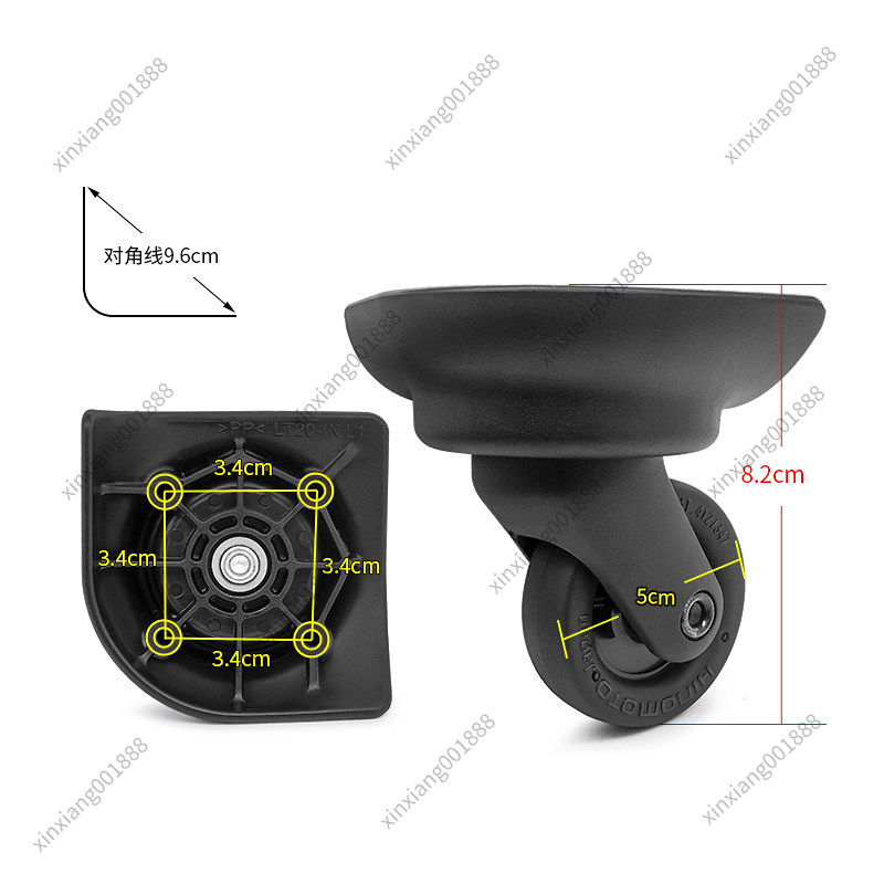 Luggage Wheel Replacement - Roda Pengganti Koper Samsonite LT20-1N HINOMOTO
