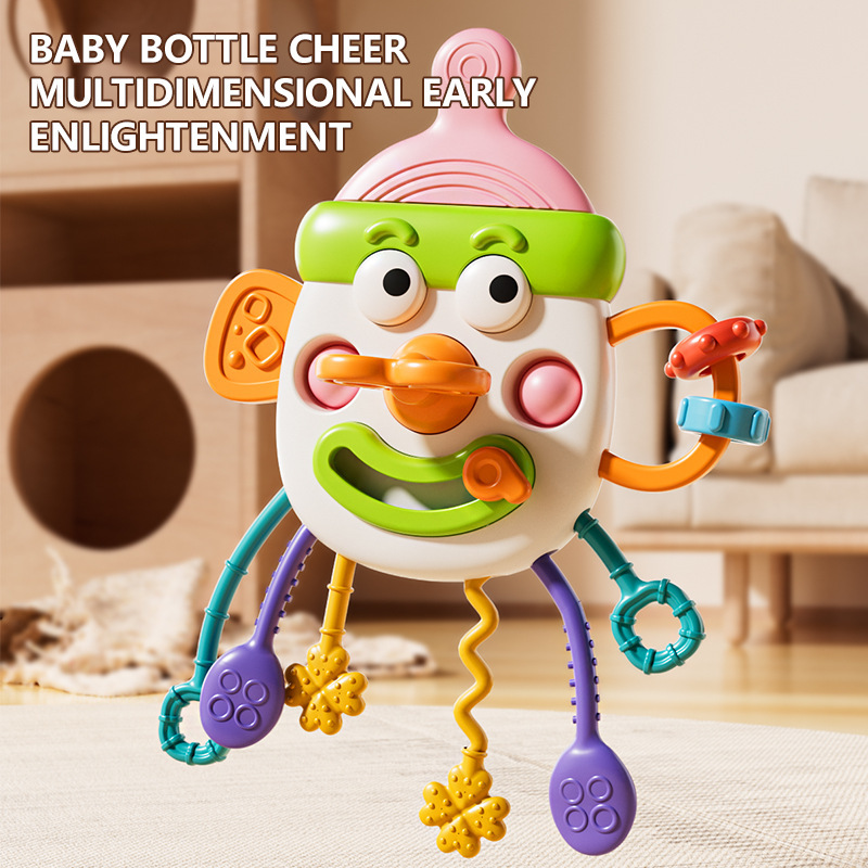 Travel Accessories Baby - Mainan Bayi Baru 6in1 Montessori Silikon,