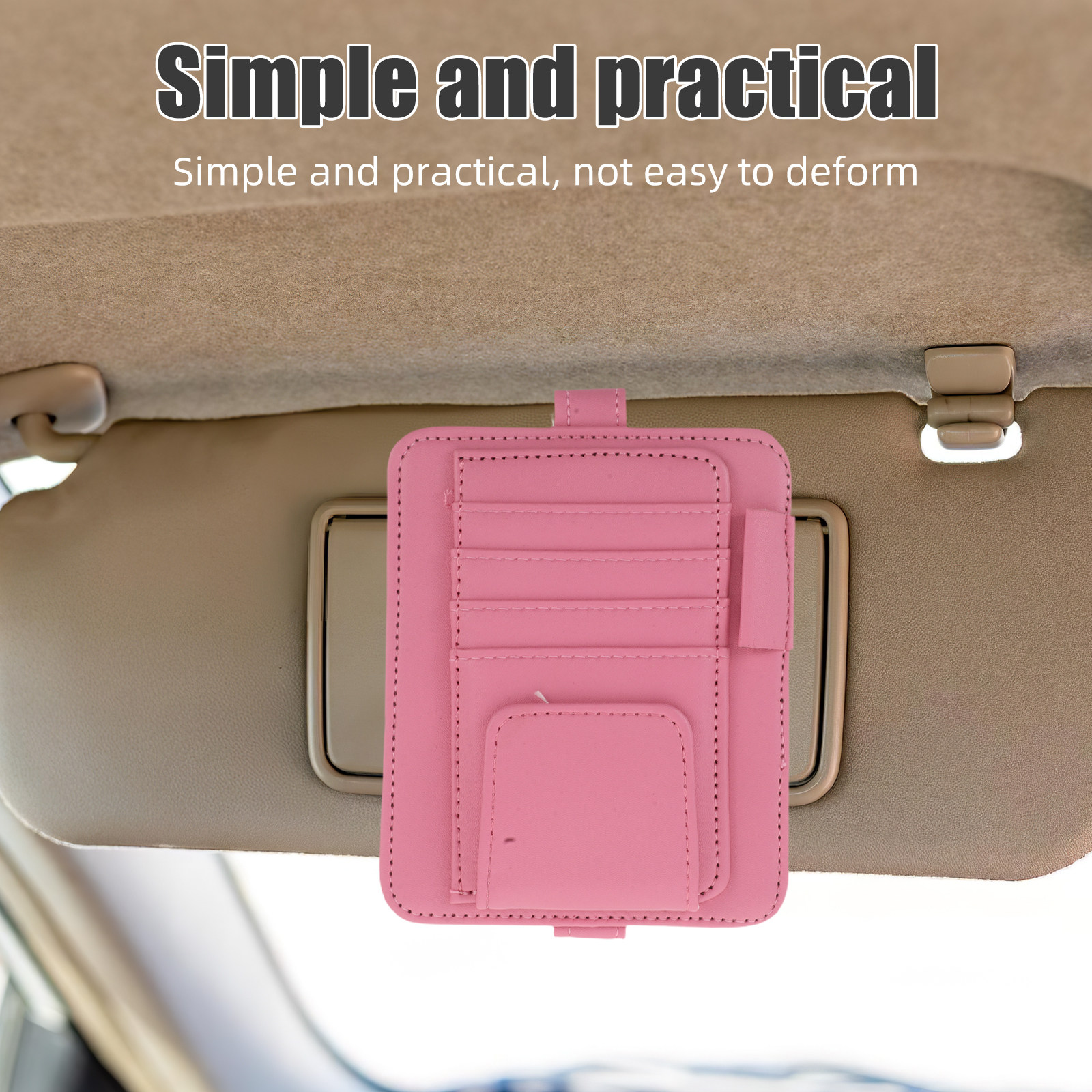 Document Organizer Folder - Organizer Visor Mobil PU Multi-Saku Tempat