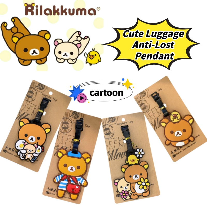 Travel Accessories In Japan - Tag Bagasi Kreatif Rilakkuma yang Dipersonalisasi,
