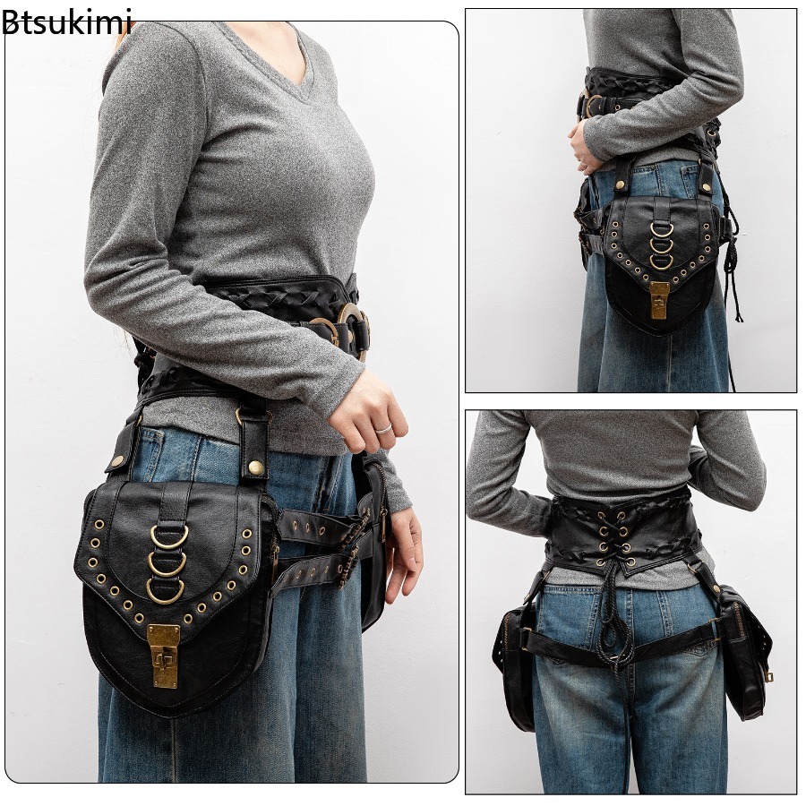 Travel Accessories Hip Belt - Tas Pinggang Utilitas Retro Steampunk Wanita,
