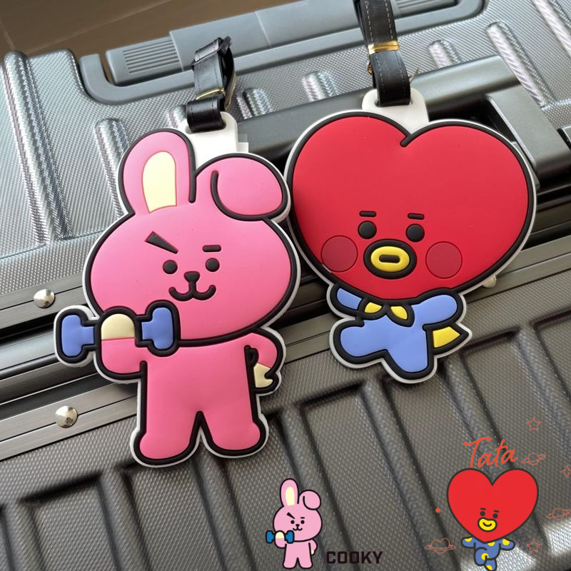 Travel Accessories Unisex - Gantungan kunci kartun BT21 lucu Kawaii,