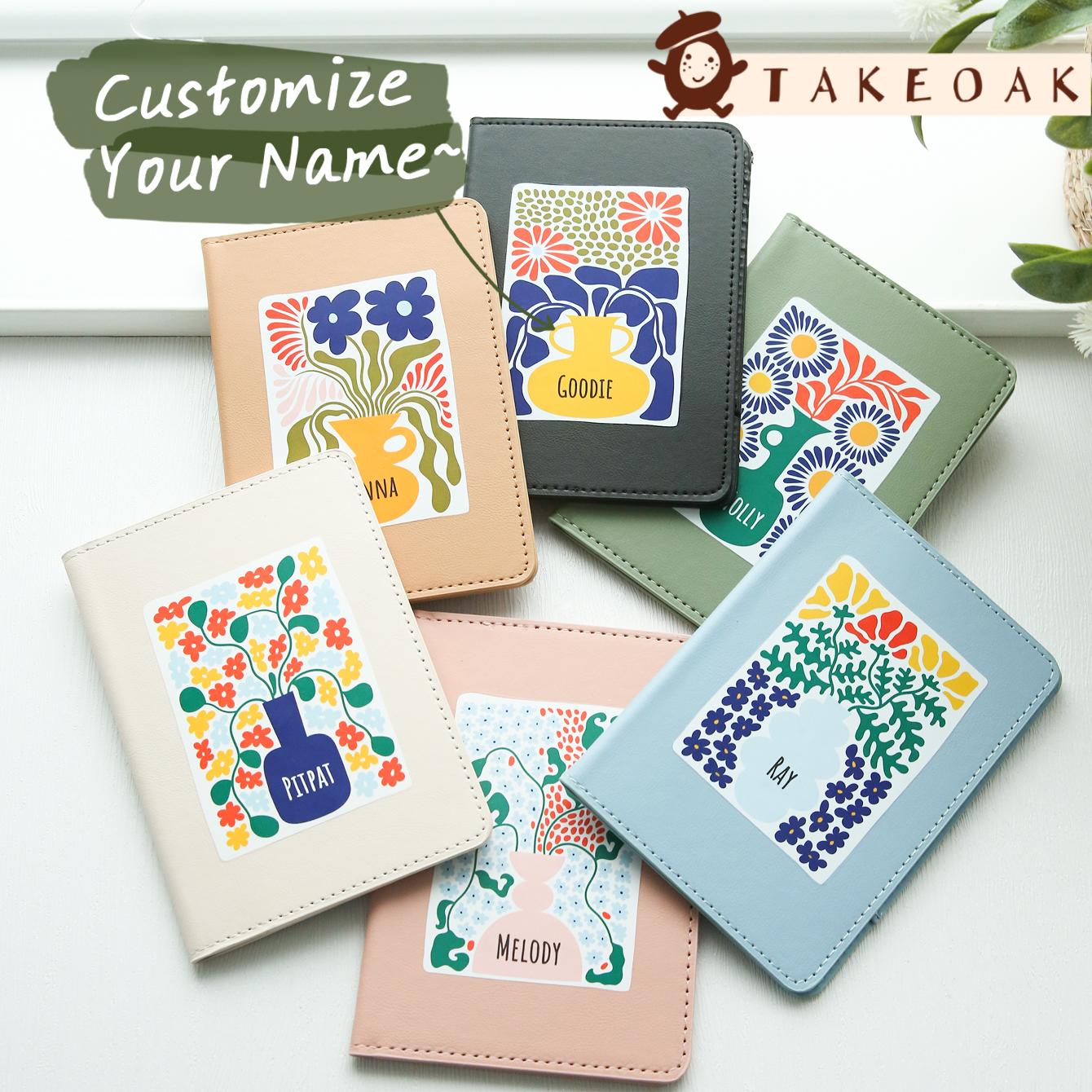 Travel Accessories For Young Women - Sampul Paspor Abstrak Bermotif Bunga dengan