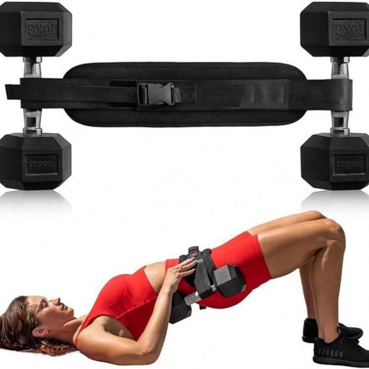 Travel Accessories Hip Belt - Bantalan Barbel untuk Latihan Hip Thrust,