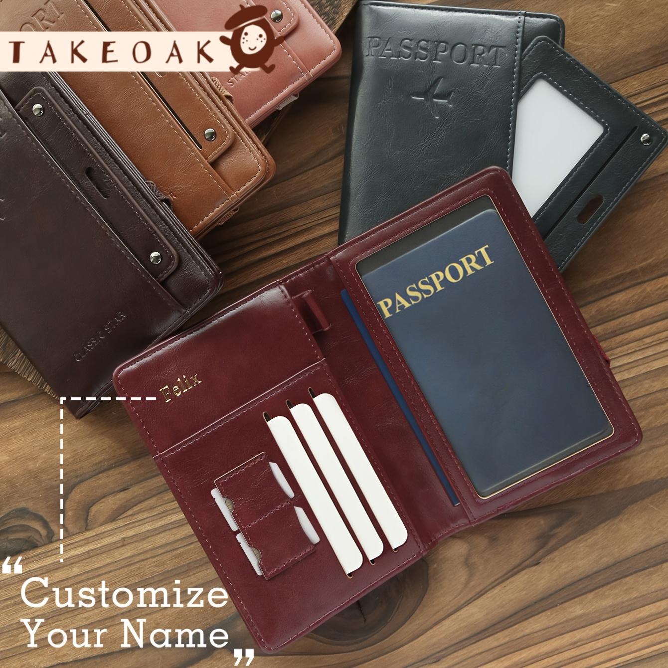 Travel Accessories Overseas - Dompet Paspor Kulit Vintage Kapasitas Besar