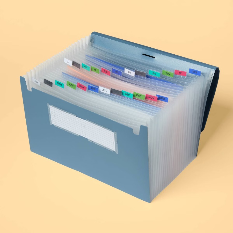 Document Organizer Folder - Map Dokumen Ekspansi 24 Kantong Ukuran