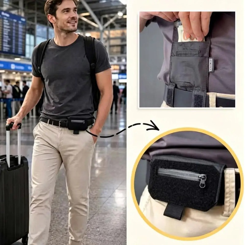 Money Belt Hidden - Dompet Sabuk Pinggang Portabel, Hadiah untuk