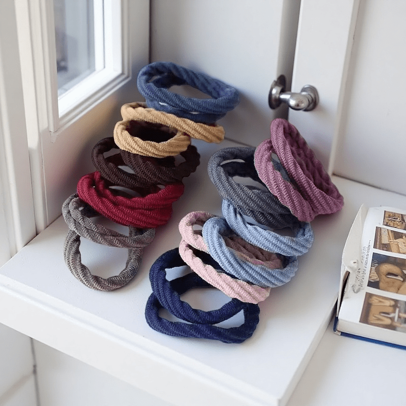 50 PCS Ikat Rambut Satin Nilon - Travel Accessories For Girls ulasan dan harga