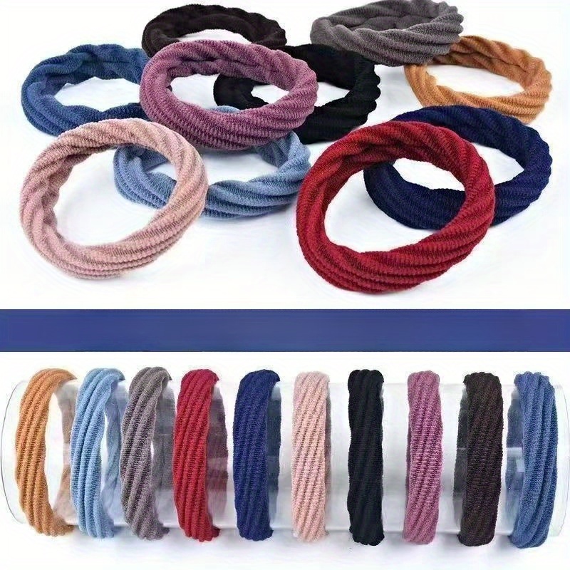 50 PCS Ikat Rambut Satin Nilon - Travel Accessories For Girls ulasan dan harga