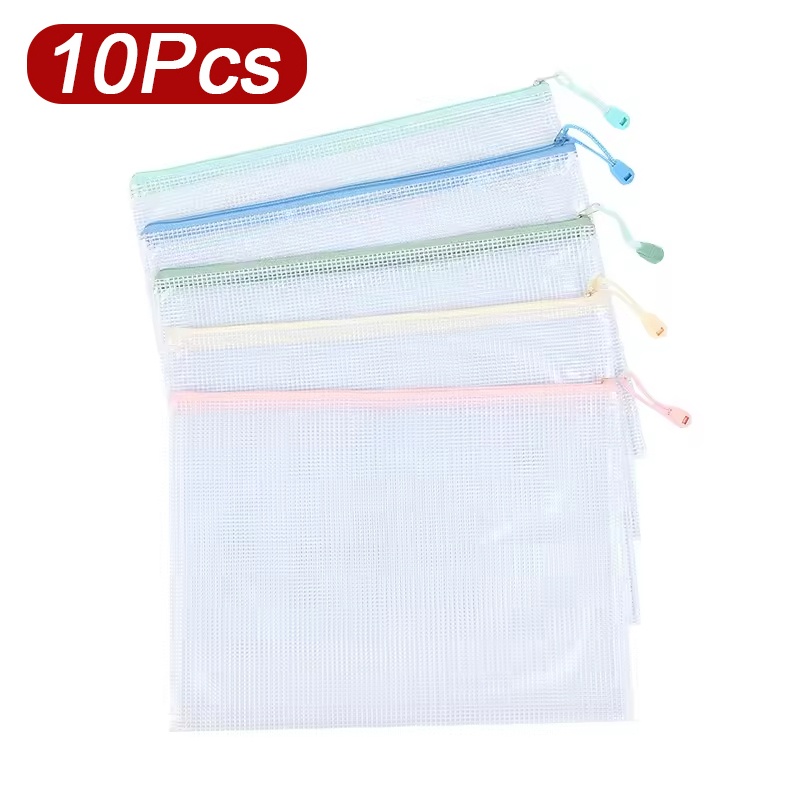 5-30 Buah Tas Jaring Resleting - Document Organizer Folder ulasan dan harga