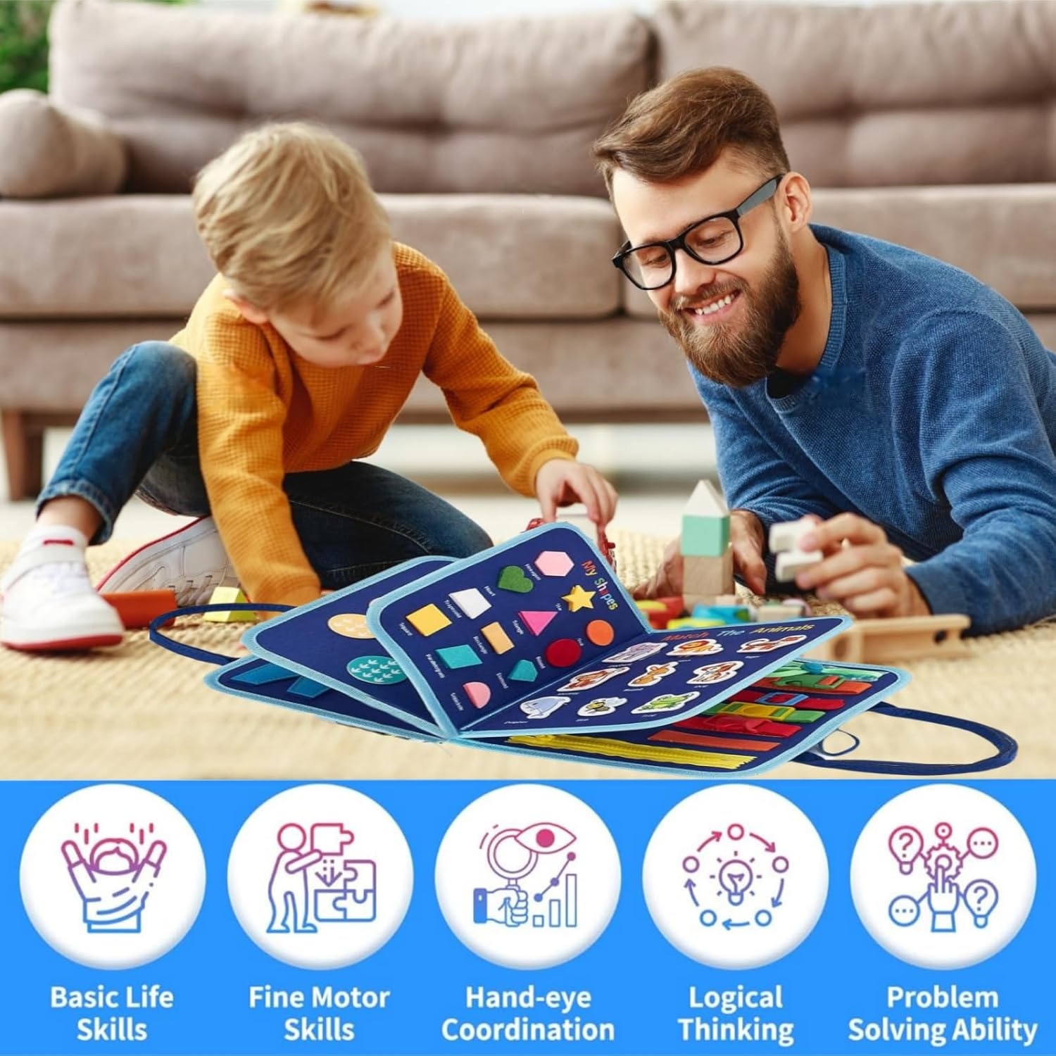 Papan Sibuk Balita - Mainan Mo - Travel Accessories For Toddlers ulasan dan harga