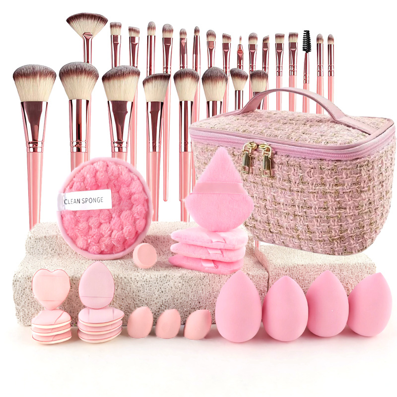 Set Kuas Makeup Gaya Chic deng - Travel Accessories Toiletries ulasan dan harga