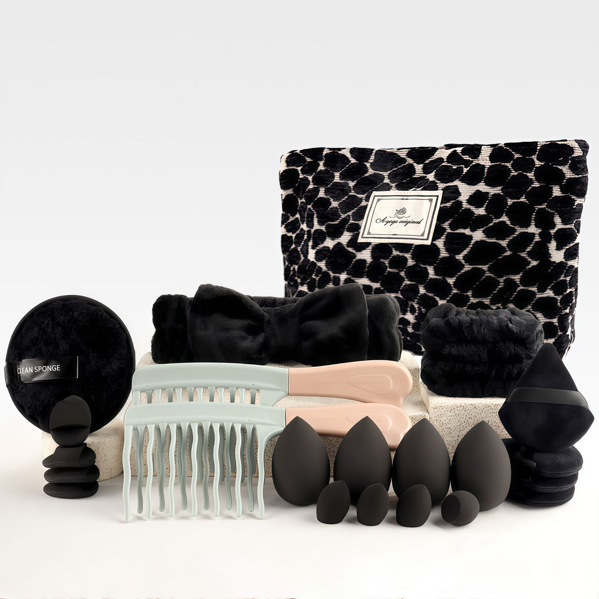 Set Kuas Makeup Gaya Chic deng - Travel Accessories Toiletries ulasan dan harga