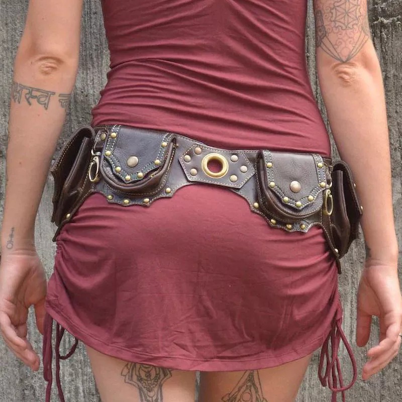 1 Buah Tas Pinggang Kulit Stea - Travel Accessories Hip Belt ulasan dan harga
