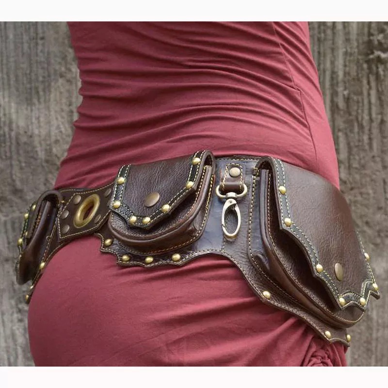 1 Buah Tas Pinggang Kulit Stea - Travel Accessories Hip Belt ulasan dan harga