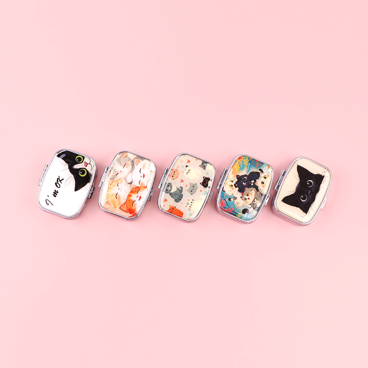 Kotak Pil Kucing Hitam Kotak S - Travel Accessories In Japan ulasan dan harga