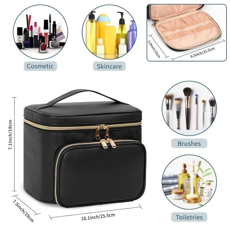 Tas Makeup Tahan Air Ukuran Be - Travel Accessories Toiletries ulasan dan harga