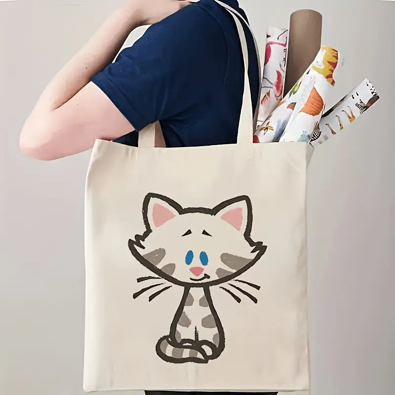 1 Buah Tas Jinjing Lipat Kapas - Travel Accessories Unisex ulasan dan harga