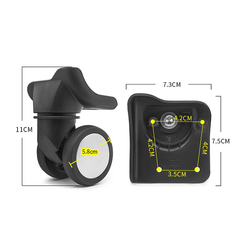 BW027 #   Roda Kastor Universa - Luggage Wheel Replacement ulasan dan harga