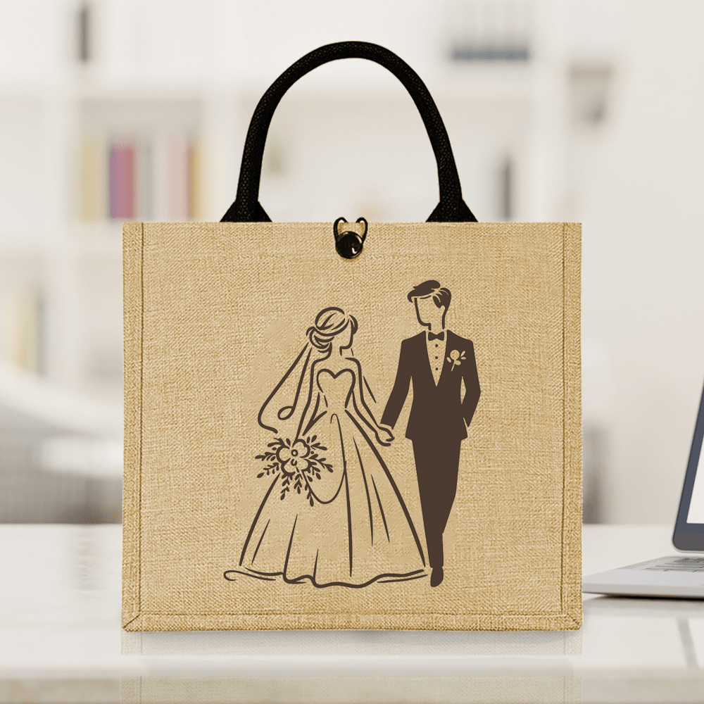 Tas Tote Pernikahan Retro Idea - Travel Accessories Shops ulasan dan harga