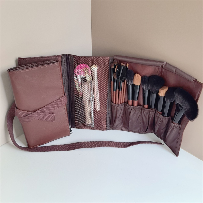 Tas Gulung Kuas Makeup Kulit P - Travel Accessories Toiletries ulasan dan harga