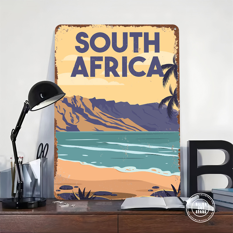 Poster Logam Perjalanan Afrika - Travel Accessories South Africa ulasan dan harga