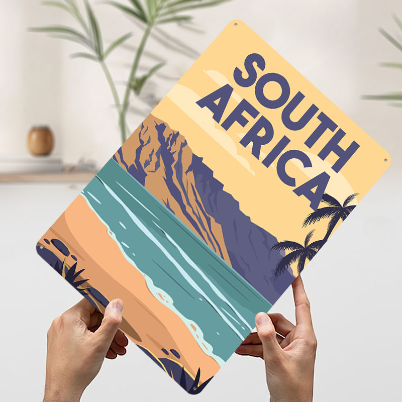 Poster Logam Perjalanan Afrika - Travel Accessories South Africa ulasan dan harga