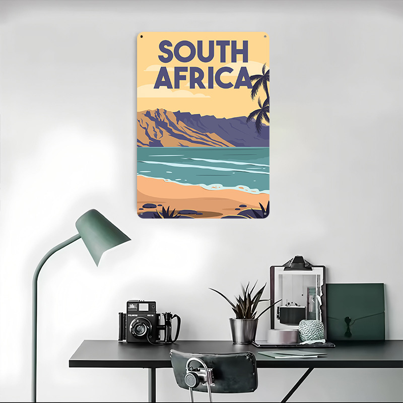 Poster Logam Perjalanan Afrika - Travel Accessories South Africa ulasan dan harga