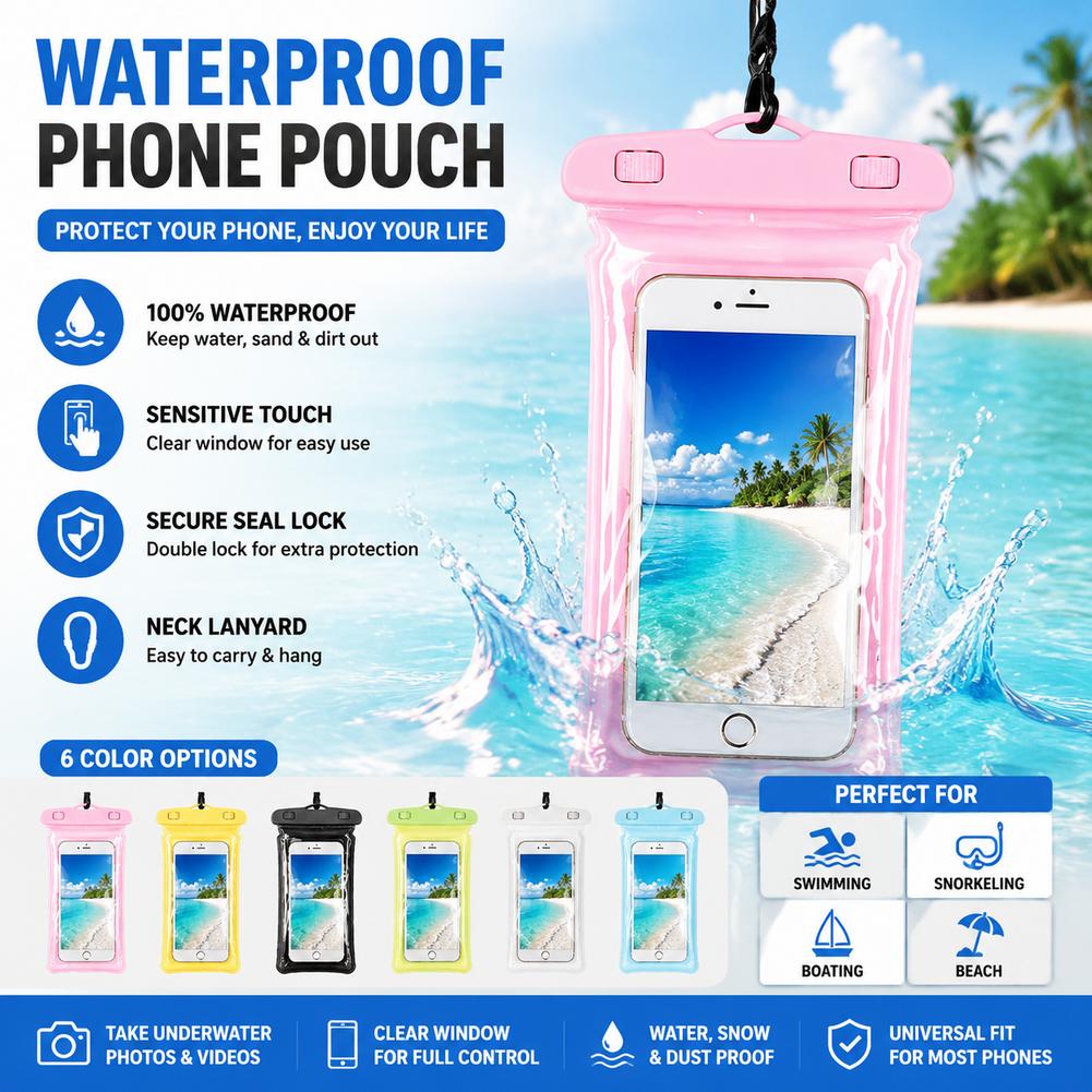 Kantong Tahan Air untuk Ponsel - Travel Accessories And Bags ulasan dan harga