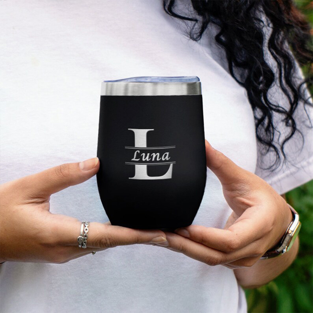 Gelas Anggur Monogram Nama yan - Travel Accessories Bottles ulasan dan harga