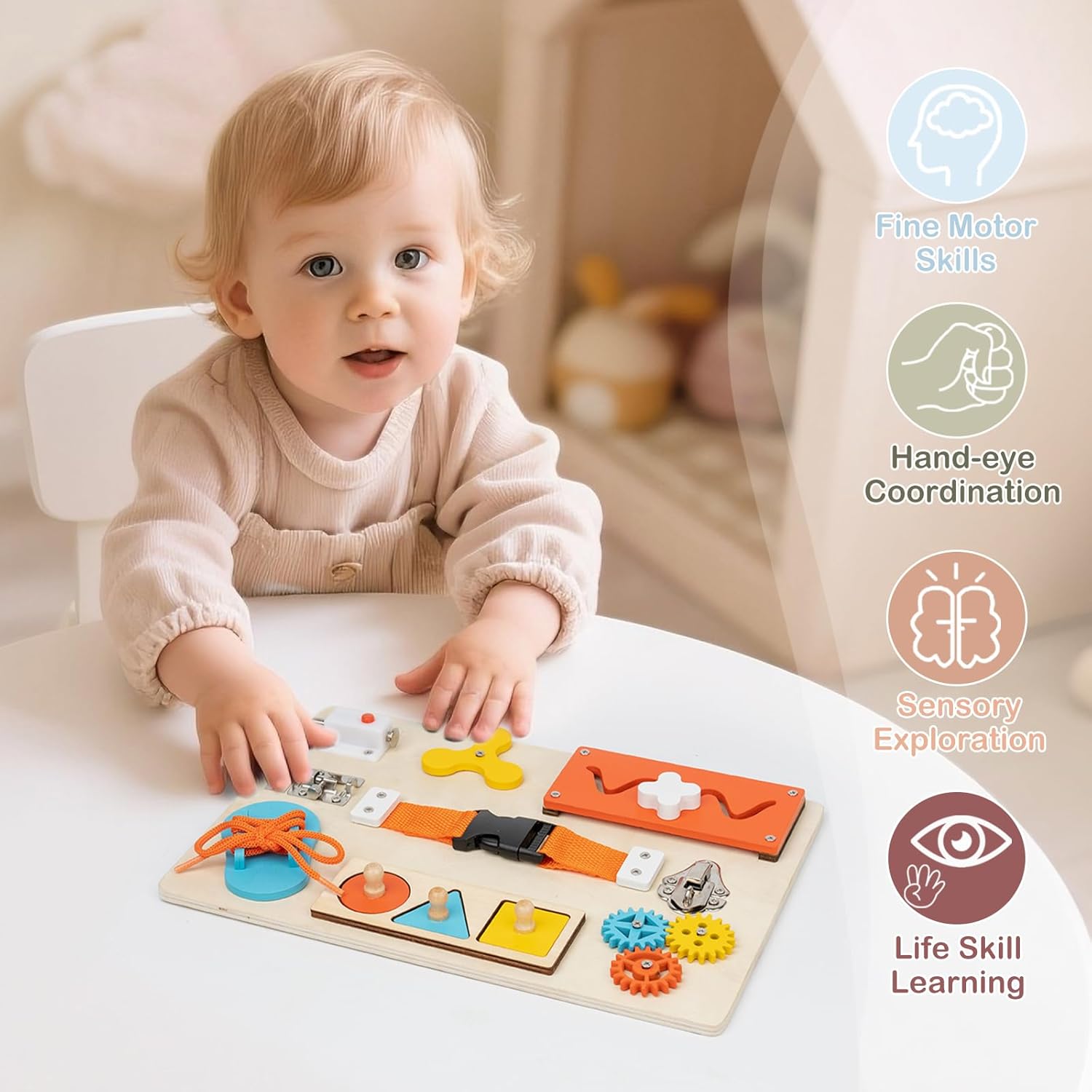 Papan Aktivitas Montessori unt - Travel Accessories For Toddlers ulasan dan harga