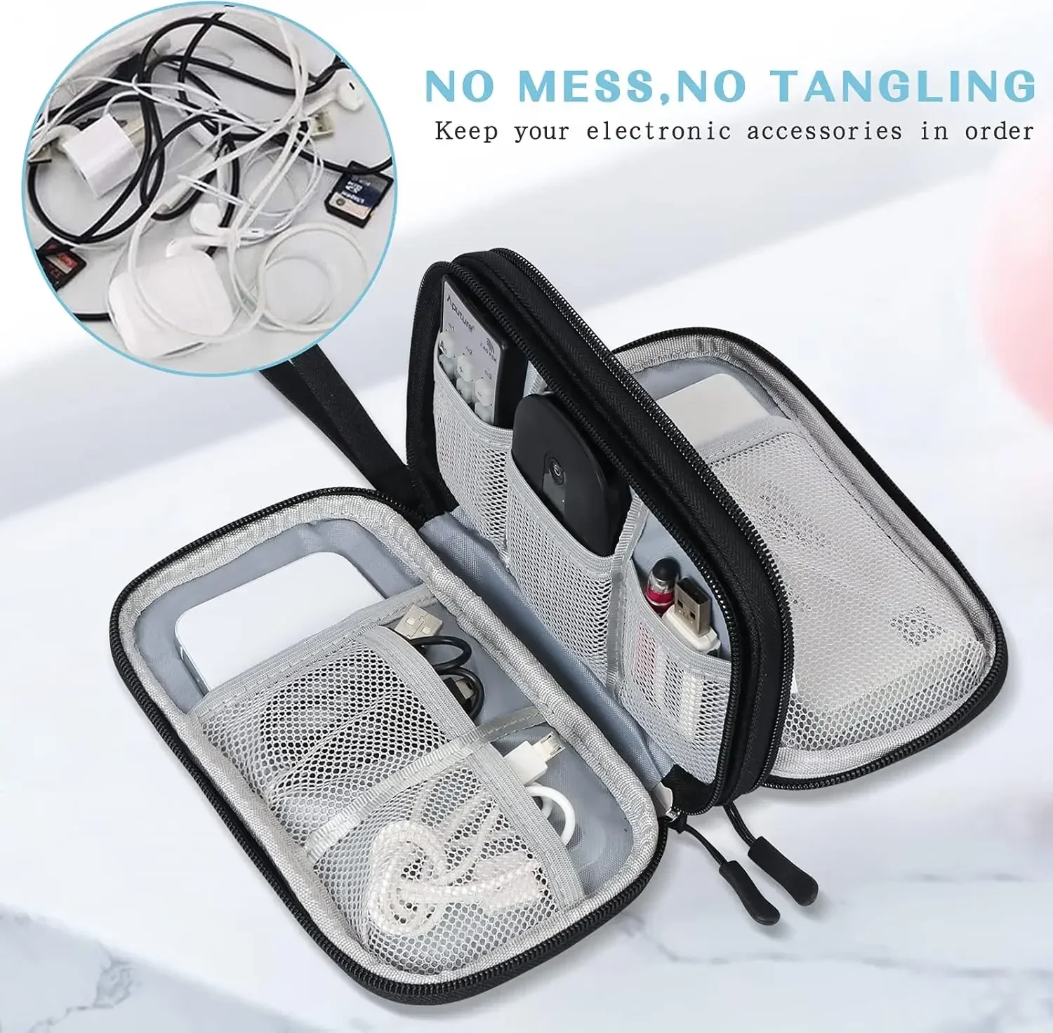Tas Kabel Perjalanan, Kantong  - Travel Accessories Electronics ulasan dan harga