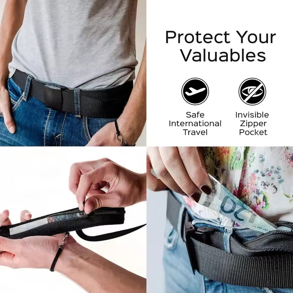 Sabuk Anti Maling Uang Tunai u - Money Belt Hidden ulasan dan harga