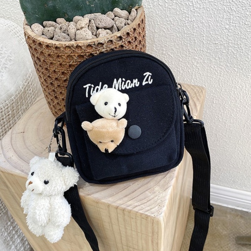 Tas Selempang Mini Kanvas Beru - Travel Accessories For Girls ulasan dan harga