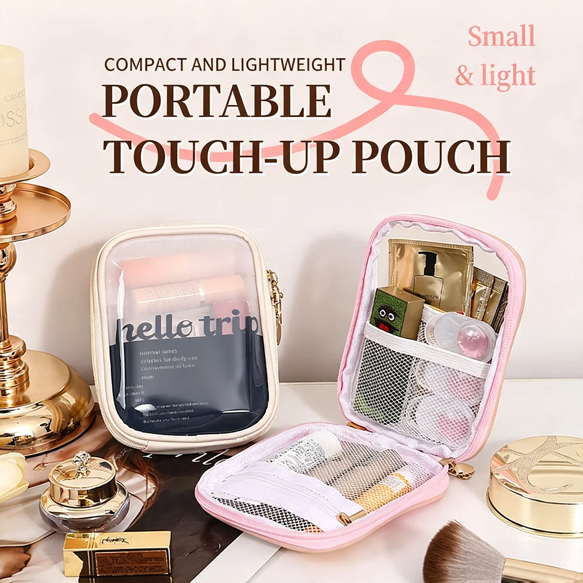 Kantong Kosmetik Transparan Po - Travel Accessories Toiletries ulasan dan harga
