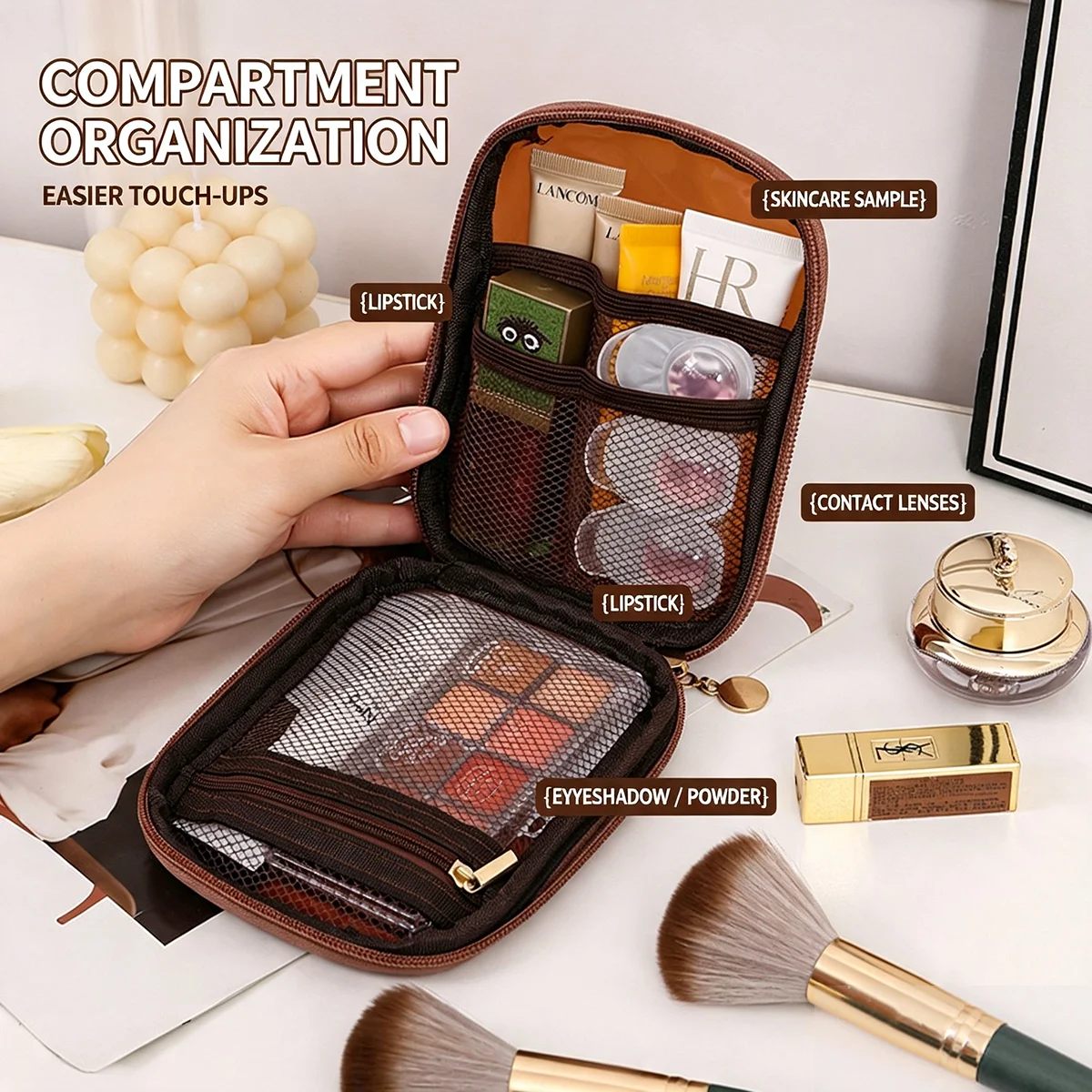 Kantong Kosmetik Transparan Po - Travel Accessories Toiletries ulasan dan harga