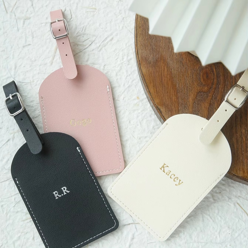 Tag Bagasi Kulit Vegan Monogra - Travel Accessories Unique ulasan dan harga