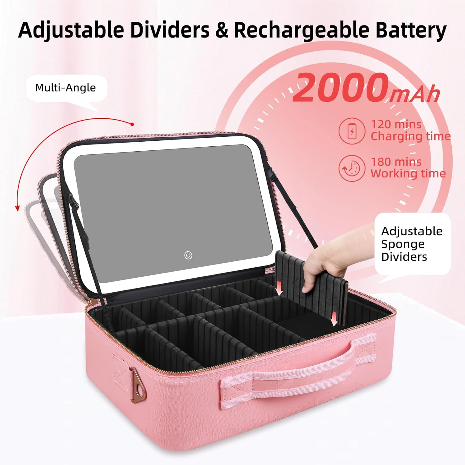 Tas Makeup Kapasitas Besar 15' - Travel Accessories Toiletries ulasan dan harga